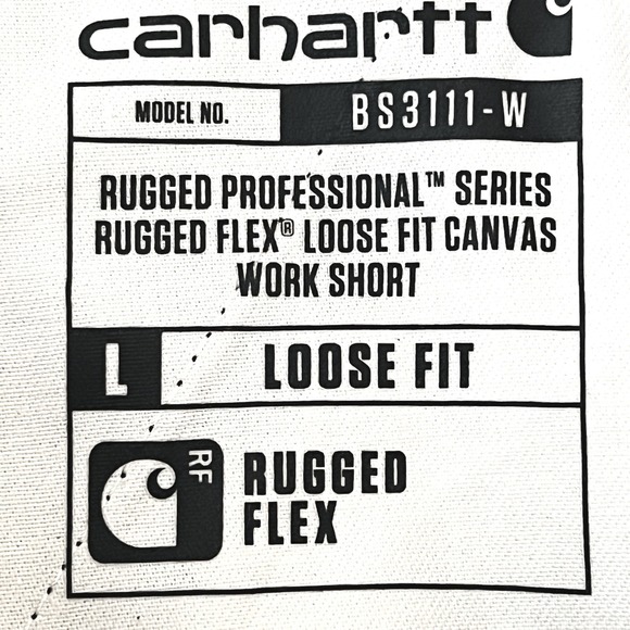 NWT Carhartt Women's Rugged Flex Canvas Utility Work Black Shorts Size 16 Casual - Picture 9 of 14